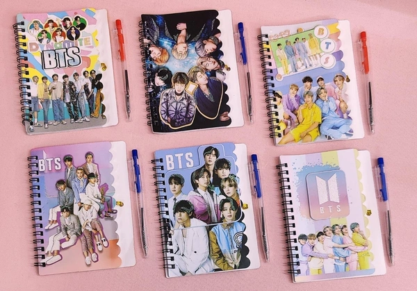 3-D BTS Diary for Kids Gift Set for kids Spiral Diary Bts Diary Return Gifts for Birthday