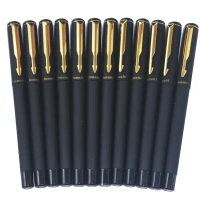 Shreya Digital Gel Pen luoshi 0.7 MM luoshi Professional Gel Pen Matte Black Roller Smooth Gel Pen Gift use Office School and Collage