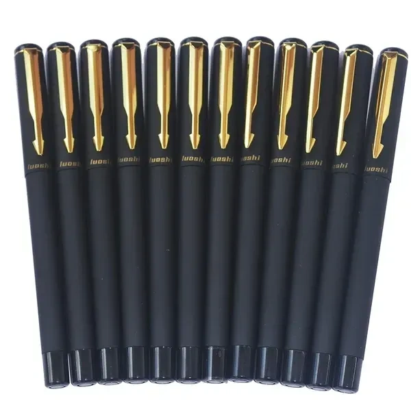 Shreya Digital Gel Pen luoshi 0.7 MM luoshi Professional Gel Pen Matte Black Roller Smooth Gel Pen Gift use Office School and Collage