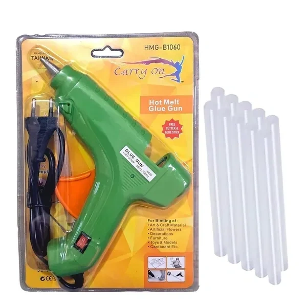 60W Power Hot Melt Glue Gun With 5 Pcs Glue Sticks On And Off Switch Corded Electric Hot Glue Gun And Led Indicator