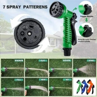 GNOLY Expandable Magic Hose Pipe, 15 Meter Garden Hose for Car Washing Retractable Garden Watering Hose Pipe with Gun