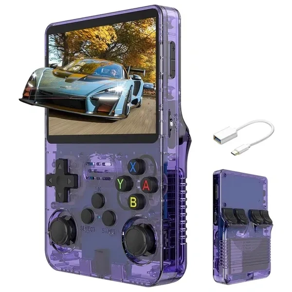 World R36S Retro Handheld Video Game Console 3.5 inch Retro Handheld Video Games Consoles Built-in Rechargeable Battery Portable Style Preinstalle