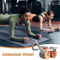 Workout Roller, Abs Workout Equipment Automatic Rebound Wheel, Home Gym Wheels Roller Abdominal Exercises For Abdominal Muscles