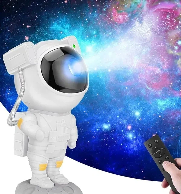 Desidiya® Astronaut Galaxy Projector with Remote Control - 360° Adjustable Timer Kids Astronaut Nebula Night Light, for Gifts,Baby Adults Bedroom, Gaming Room, Home and Party (Corded Electric)