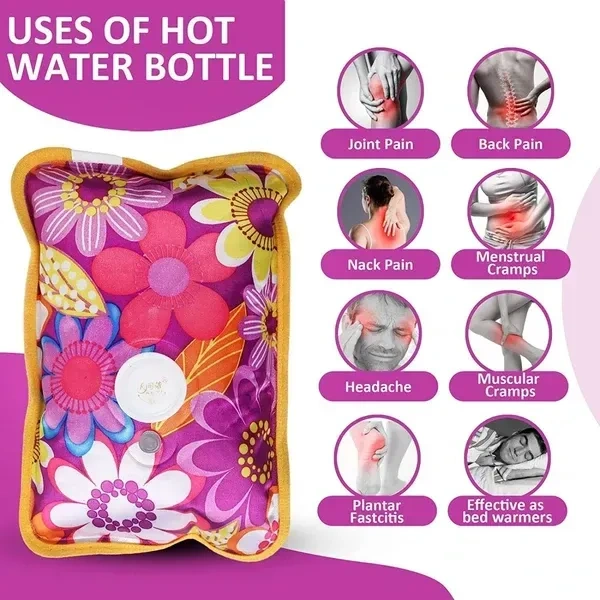 Ross Heating Bag, Hot Water Bags for Pain Relief, Heating Pad-Heat Pouch Hot Water Bottle Bag, Electric Hot Water Bag, Heating Pad for Pain Relief (assorted)