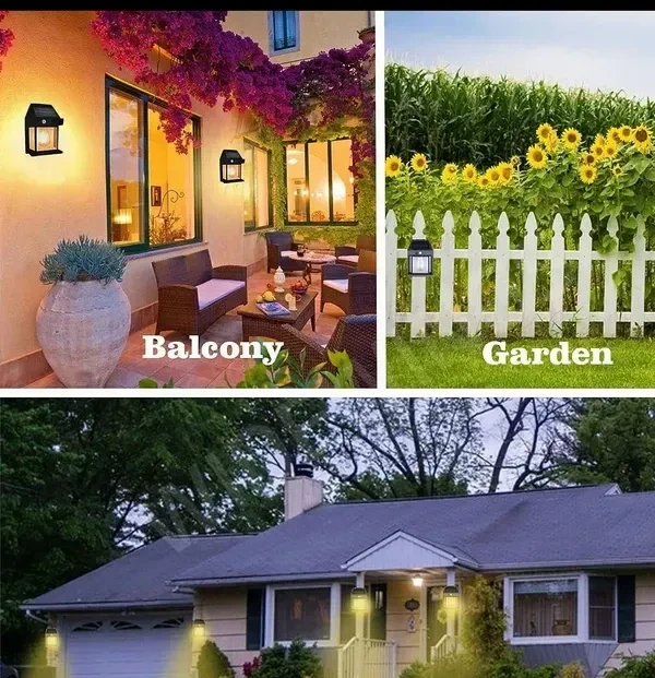 GIGAWATTS Solar Wall Lights Outdoor Motion Sensor Auto Chargeable Exterior LED Sconce Front Porch Security Lamps waterproof for Patio Garden (Pack of 1, Warm Yellow)