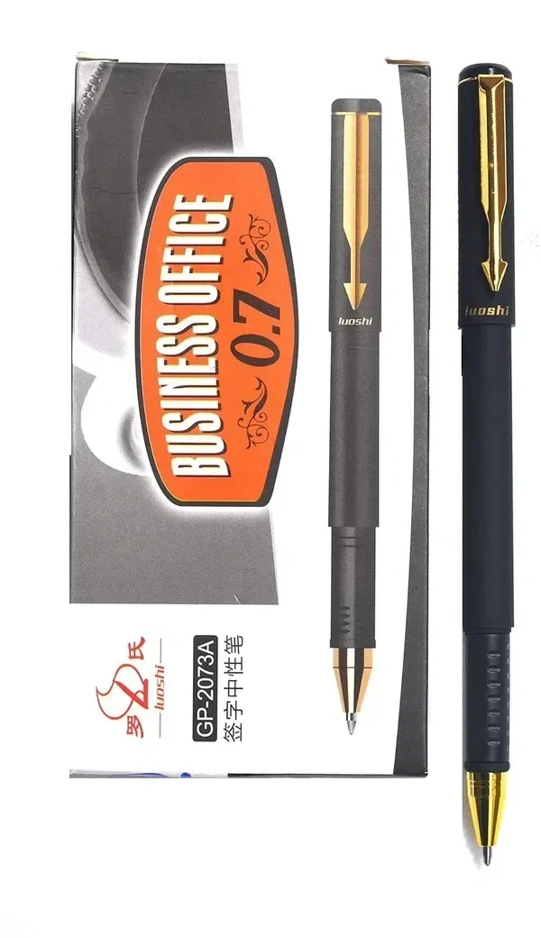 Shreya Digital Gel Pen luoshi 0.7 MM luoshi Professional Gel Pen Matte Black Roller Smooth Gel Pen Gift use Office School and Collage