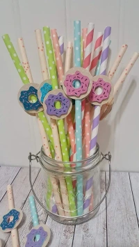 Birthday Party Fancy Straw 25pc