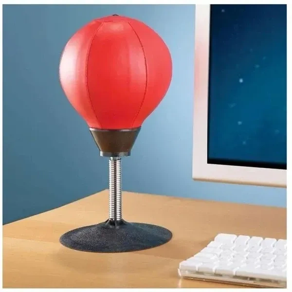 NATALIEE® Desktop Punching Bag, Super Strong Suction Boxing Bag Speed Balls, Stress Buster with Suction Cup for Office Table and Counters, Fun Gift for Boss or Coworker