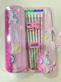 TEMSON Stationary Set for Kids, Cartoon Theme Stationary Kit for Boys, Pencil Set for Kids, Eraser Set for Kids, - Stationary Kit Set for Boys/Birthday Gifts for Kids (GP 8001-E) (Space)