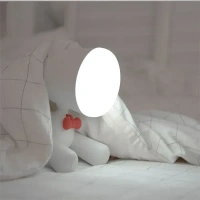 Smartsters Rechargeable Cordless Led Night Light for Kids | Bed and Table Lamp | 2 Brightness Level | Toggle Switch on Tail | Woof Woof | Frosty White