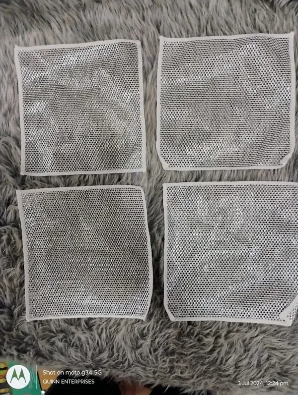 QOKZEK Non-Scratch Dish Wash Cloth | Versatile Wire Scrubber for Kitchen Cleaning | Reusable Mesh Cloth for Dishes, Sinks, and Home Appliances | Easy Rinsing & Durable (10