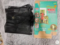 TINKDAS Magic Mesh Magnetic Mosquito Screen Door Net Curtain with Magnet Reinforced Polyester Mesh Curtain Back Door Mesh with Full Frame Hook & Loop Auto-Closing