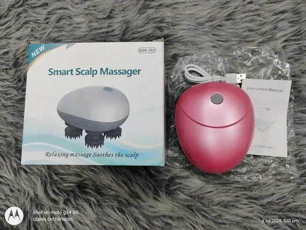 Caresmith Revive Scalp Massager | 96 Silicon Kneading Points with Detachable Heads | Scalp, Body & Head Massager for Hair Growth (Green)