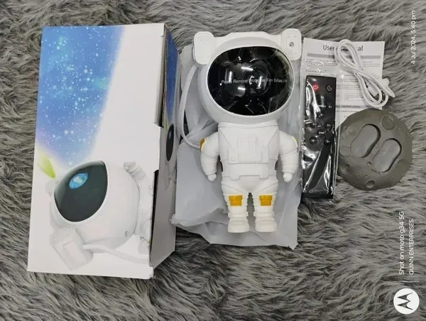 Desidiya® Astronaut Galaxy Projector with Remote Control - 360° Adjustable Timer Kids Astronaut Nebula Night Light, for Gifts,Baby Adults Bedroom, Gaming Room, Home and Party (Corded Electric)