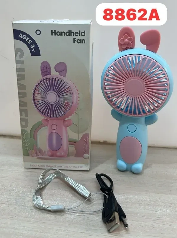 8862 Personal Fan Random Color with Base Cute Handheld Fan for Home Party Camping C|Home & Garden|Home Improvement|Heating, Cooling & Air|Portable Fans