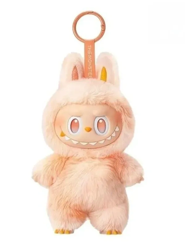La-bubu 3rd Gen Action Figure Toy Monster Bunny Plush Keychain, Soft Furry Doll Toy, Rainbow Eyes, Creepy Smile, Bag Charm