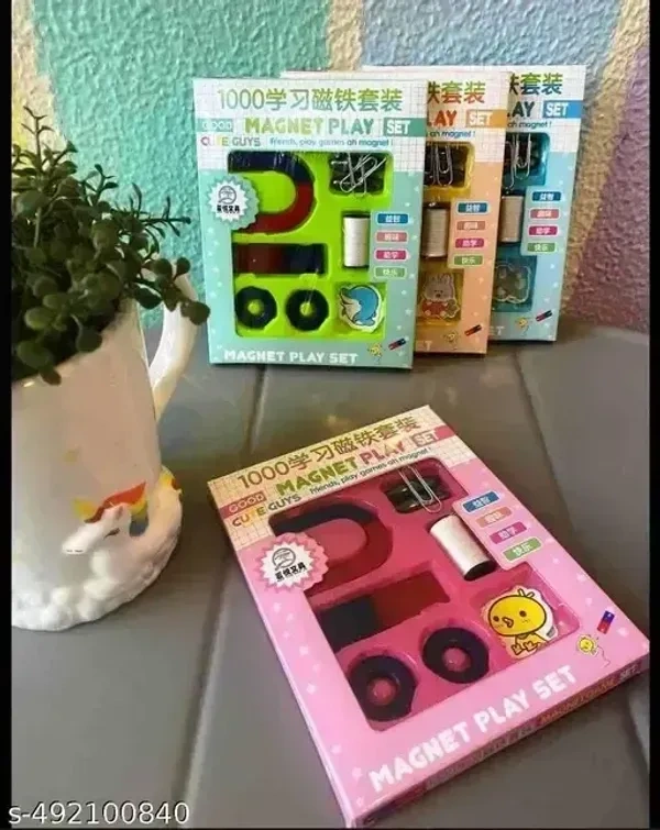 Magnet Game | U Magnet | Round Magnet | Magnet Chumbak Game Magnet Kit Educating Toy for Kids for Science Projects Multipurpose Office Magnets, Fridge Magnet