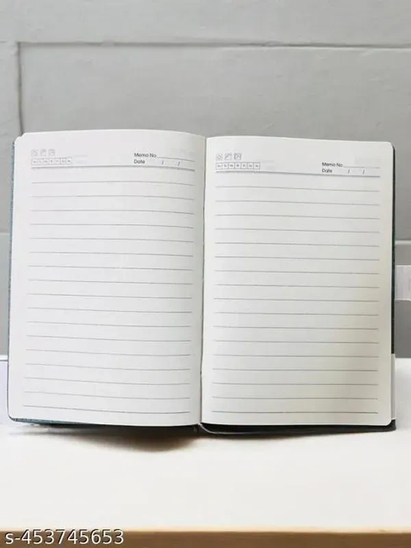 A5 size 15 cm dairy | Rulled paper with date and memo | 100gsm white paper