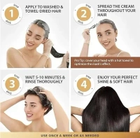 𝐊𝐚𝐫𝐬𝐞𝐞𝐥𝐥 𝐂𝐨𝐥𝐥𝐚𝐠𝐞𝐧 Keratin Hair Mask For Treatment Deep Repair Conditioning, For Dry & Damaged Hair, Argan Oil Collagen,Hair Straightening & Smoothing (PACK OF 1)