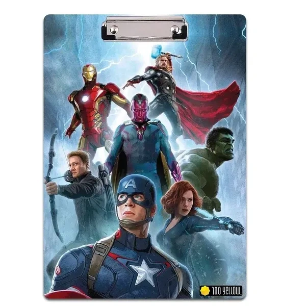 Superhero Showdown: Avengers Theme Exam Pad for Fans of Marvel Heroes' Birthday Return Gifts| Size: 14 x 10 Inches | Wooden