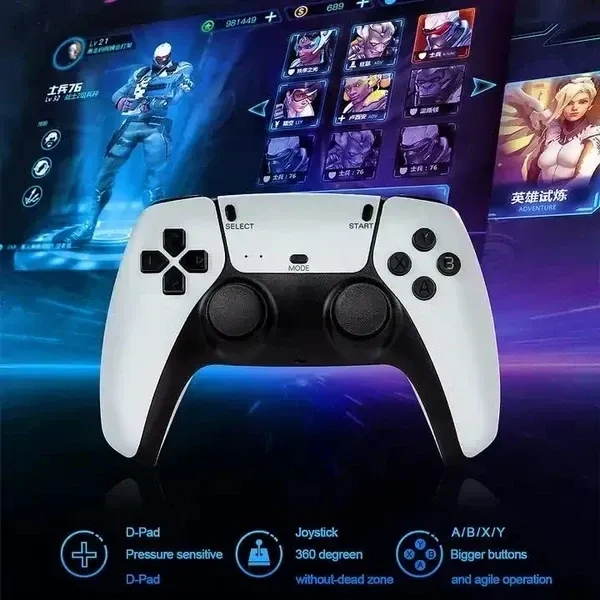 Wireless Plug and Play Game Stick with 64GB SD Card Built in 20000+ Games, 23 Classic Emulators, 4K High Definition HDMI Output , 2.4G Wireless Controllers Tv Video Game by Trend YourStyle