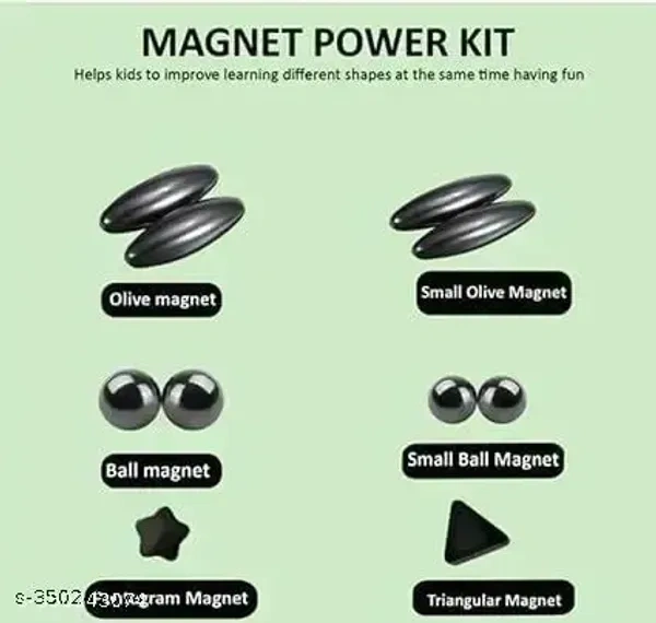 9 Pcs Kids Magnet Match Rings Game for Educational and Teamwork Matching Skills Fun with Friends Pack of 1