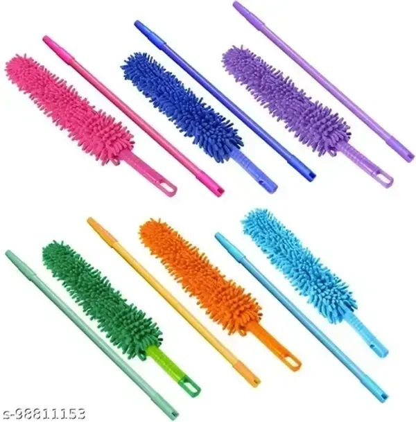 SHOPPERSKY DRUCILA Feather Microfiber Duster Magic Dust Cleaner Fit Cleaning Brush for Home Office Cleaning Tools (Multicolour)