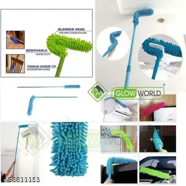 SHOPPERSKY DRUCILA Feather Microfiber Duster Magic Dust Cleaner Fit Cleaning Brush for Home Office Cleaning Tools (Multicolour)