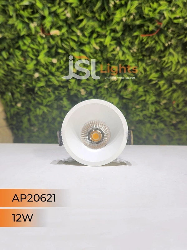APRA AP20621 12W White Body Recessed COB Downlight  - 12W, 6000K, White