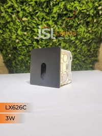 LX 626C 3W Square Black Foot Led Light - 3W, 3000K, Black