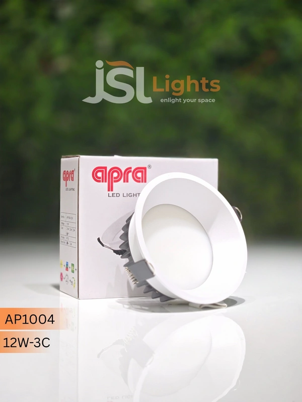 AP1004 - 3CCT 12W White Deep Recessed Downlight | Best Downlight for Home - 1 Pcs