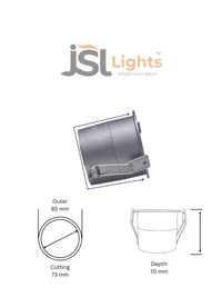 AP821 DIM 12W Black Body Led Spotlight | Best COB Led Spotlight - 1 pcs