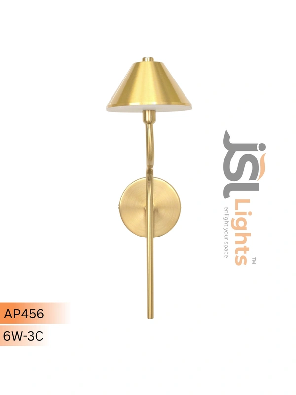 AP456 - 6W 3CCT Premium Wall Decorative Light –  Indoor Gold Finish Spot Light - 1 pcs