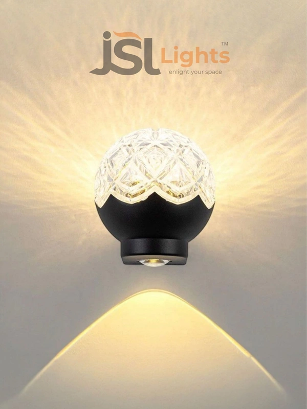 Arcylic Crystal Ball JSL224WL 8W LED Outdoor Light |  Fixture Wall Washer Spotlight Crystal Ball Morden Wall Light - 1 pcs