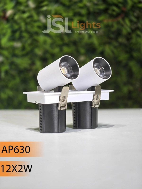 APRA 630 24W Deep Recessed COB Pop Up Downlight - 24W, 3000K, White