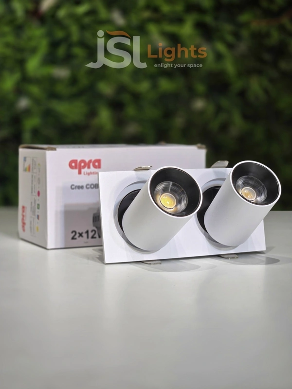 APRA 630 24W Deep Recessed COB Pop Up Downlight - 24W, 3000K, White