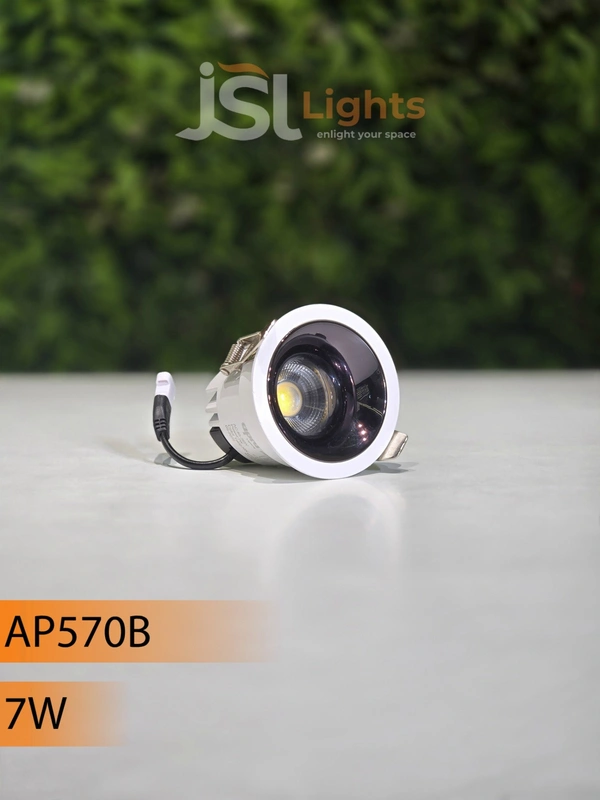 APRA 570 Wave 7W White GB Deep Recessed COB Downlight - 7W, 3000K, White GB