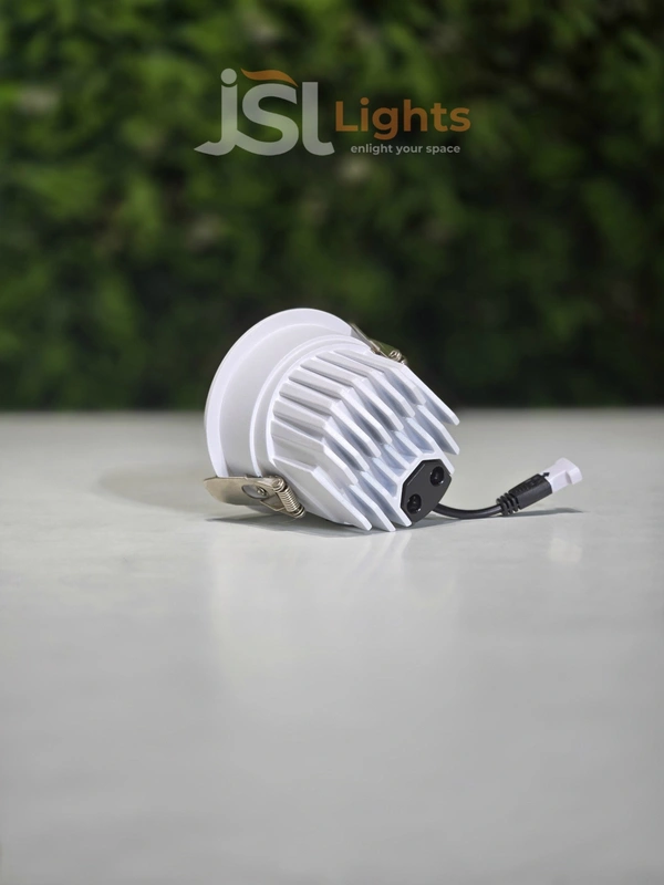 APRA 570 Wave 12W White GB Deep Recessed COB Downlight - 12W, 3000K, White GB