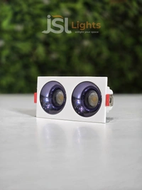 APRA567 2*7W PKW PB Square Recessed Linear COB Downlight - 14W, 4000K