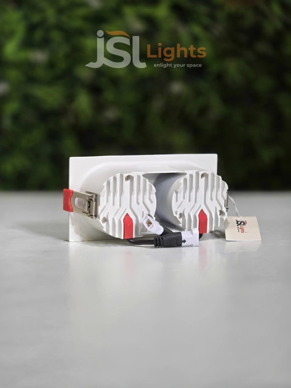 APRA567 2*7W PKW PB Square Recessed Linear COB Downlight - 14W, 4000K