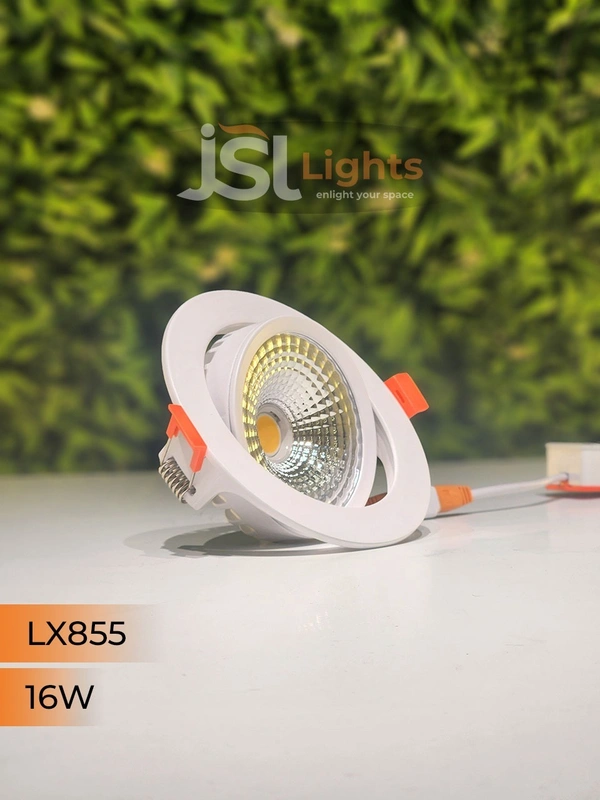 LX 855 16W Round Deep Recessed COB Downlight - 16W, 4000K