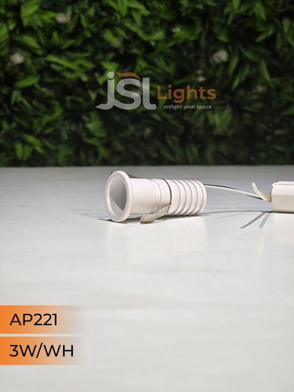 APRA 221 3W White Deep Recessed COB Downlight - 
