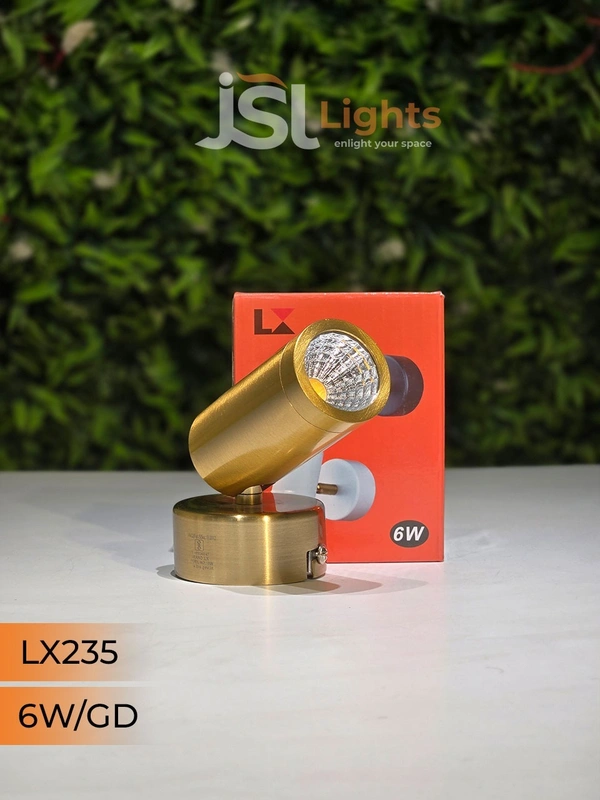 LX 235 6W Black GD Surface Wall Cob Focus Light - 6W, GD