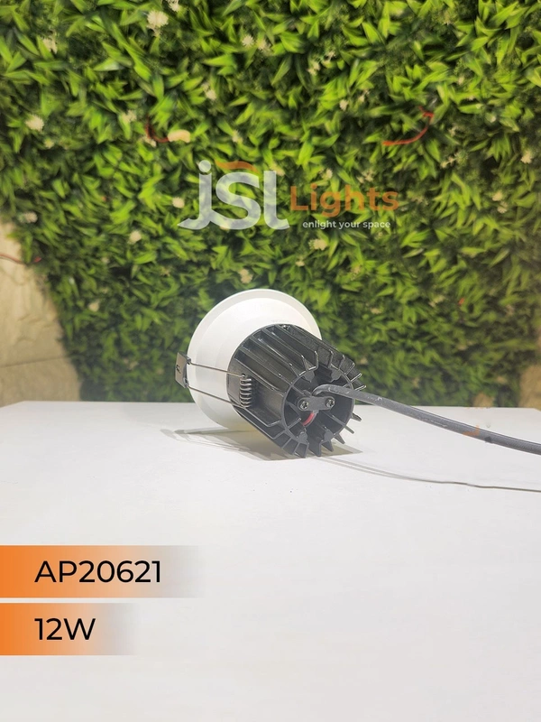 APRA AP20621 12W White Body Recessed COB Downlight  - 12W, 6000K, White