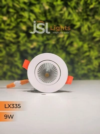 LX 335 9W Round Deep Recessed COB Downlight - 9W, 4000K
