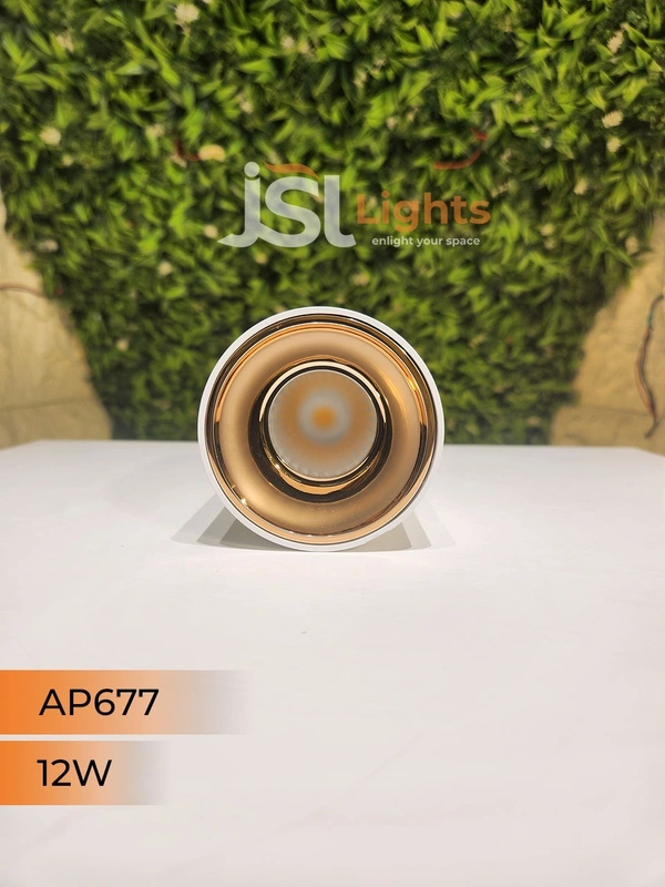 APRA AP677 12W Round Surface Cylindrical Light  - 12W, 3000K, White