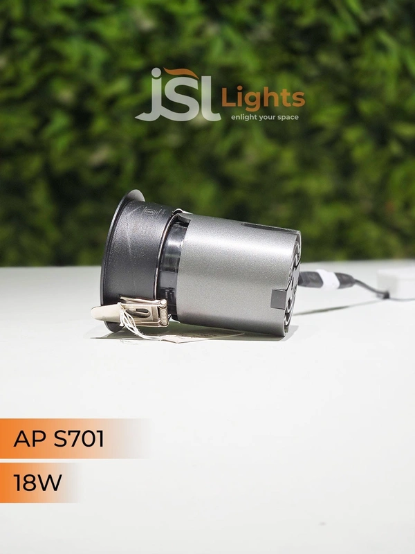 APRA S 701 18W BK PB Round Deep Recessed COB Downlight - 18W, 4000K