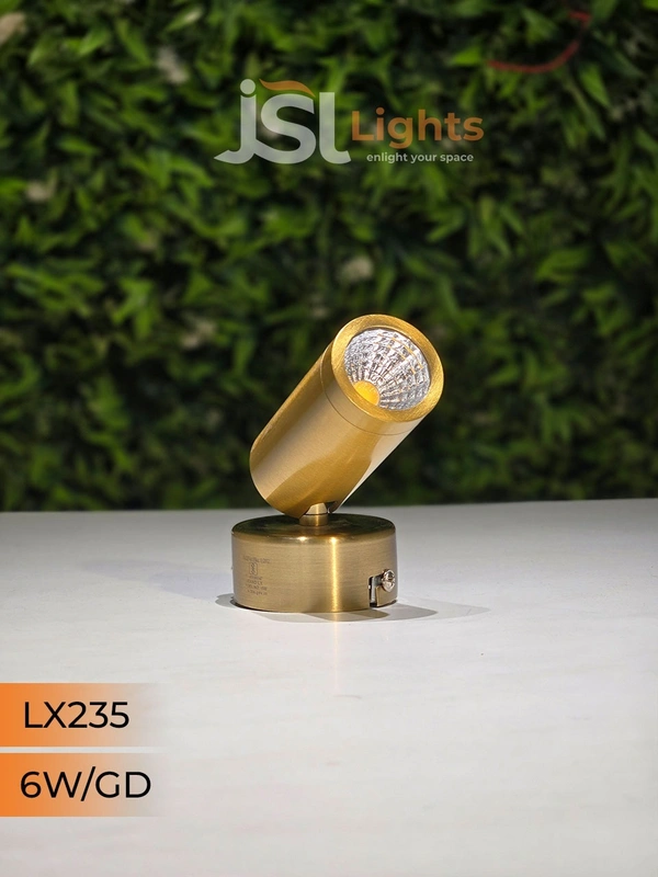 LX 235 6W Black GD Surface Wall Cob Focus Light - 6W, GD