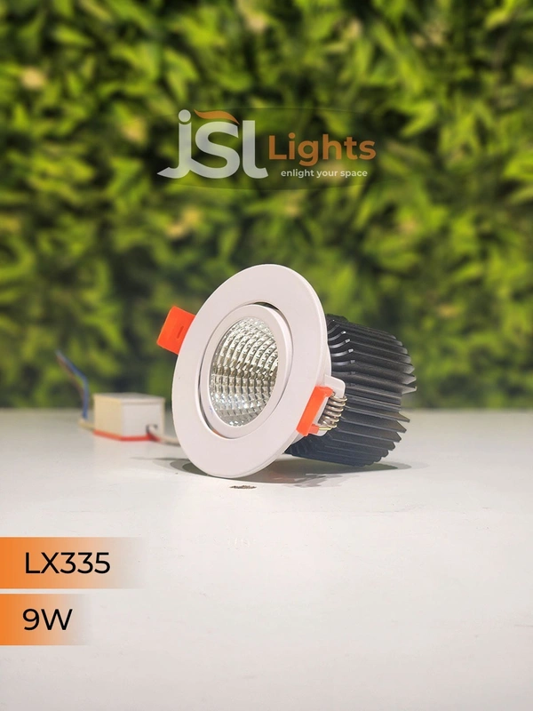 LX 335 9W Round Deep Recessed COB Downlight - 9W, 4000K